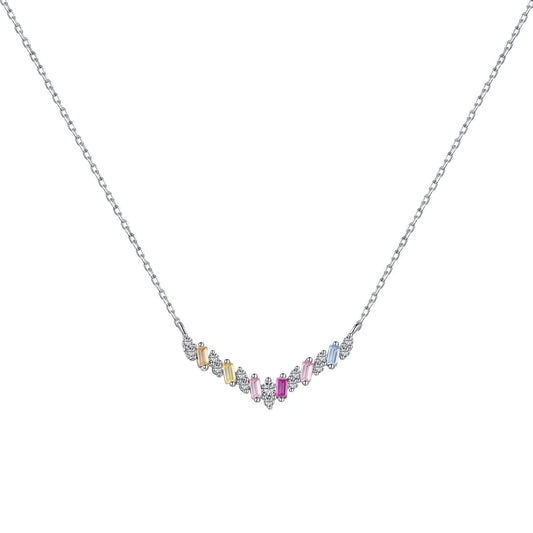 [Haelin Jewelry]Dazzling Rainbow Necklace