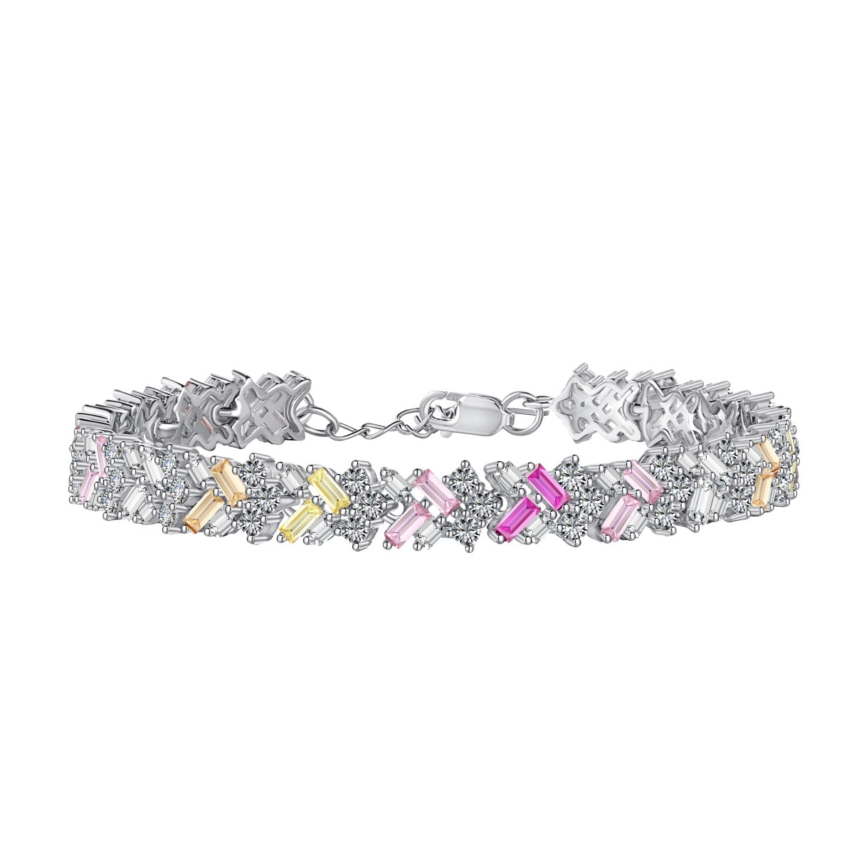 [Haelin Jewelry]Dazzling Unique Multi Shape Daily Bracelet