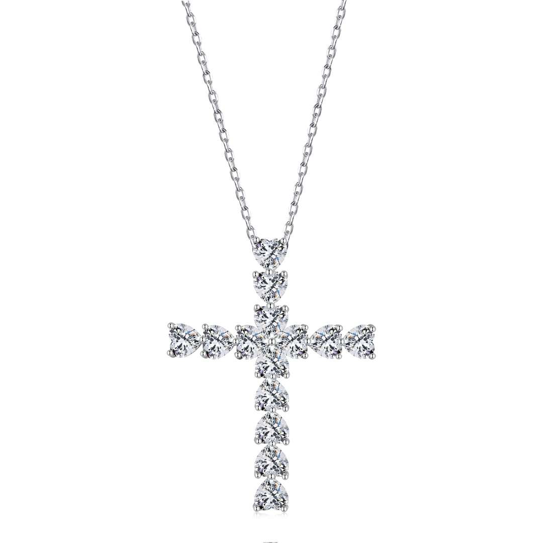 [Haelin Jewelry]Radiant Cross Shape Necklace