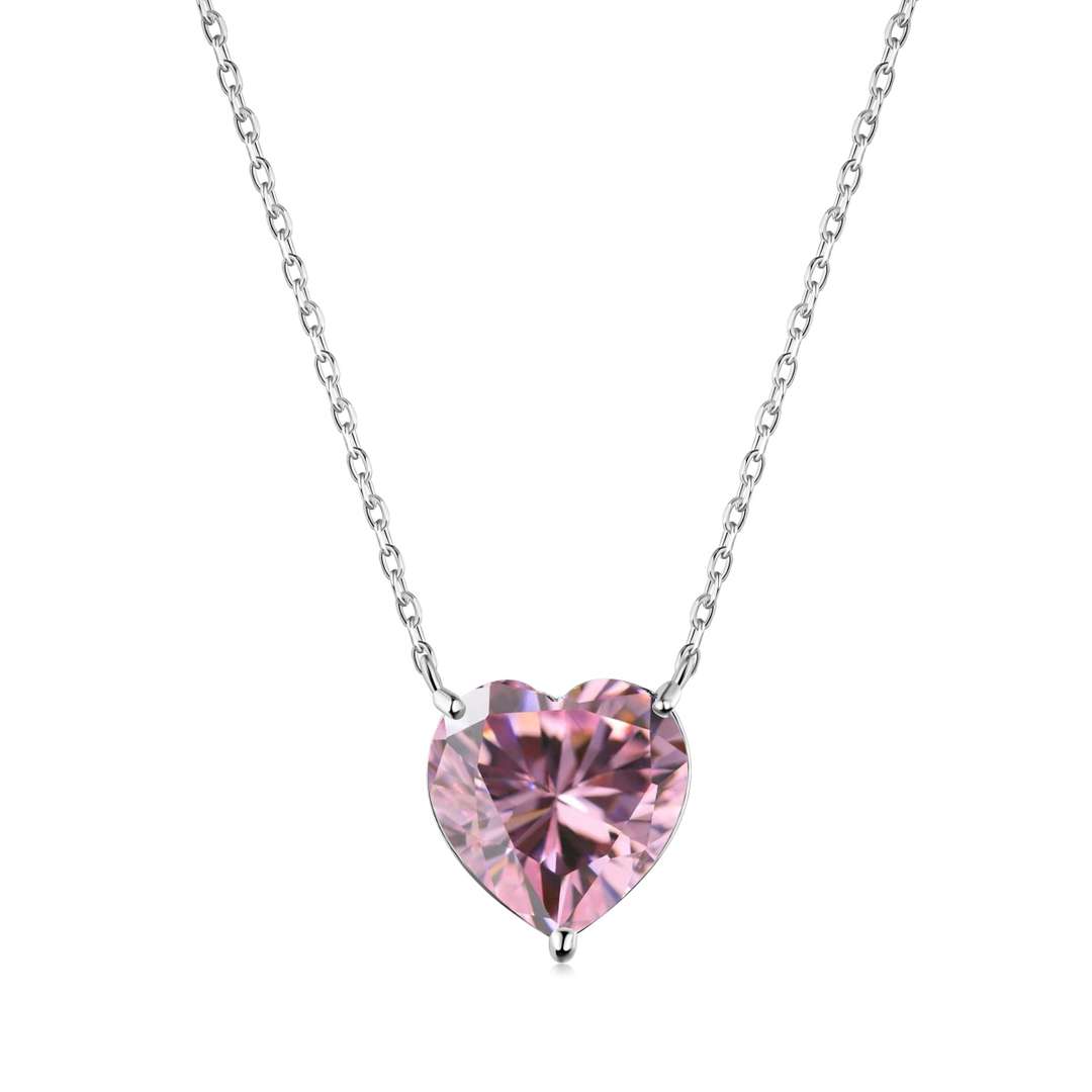 [Haelin Jewelry]6.0 carat Radiant Heart Shape Necklace
