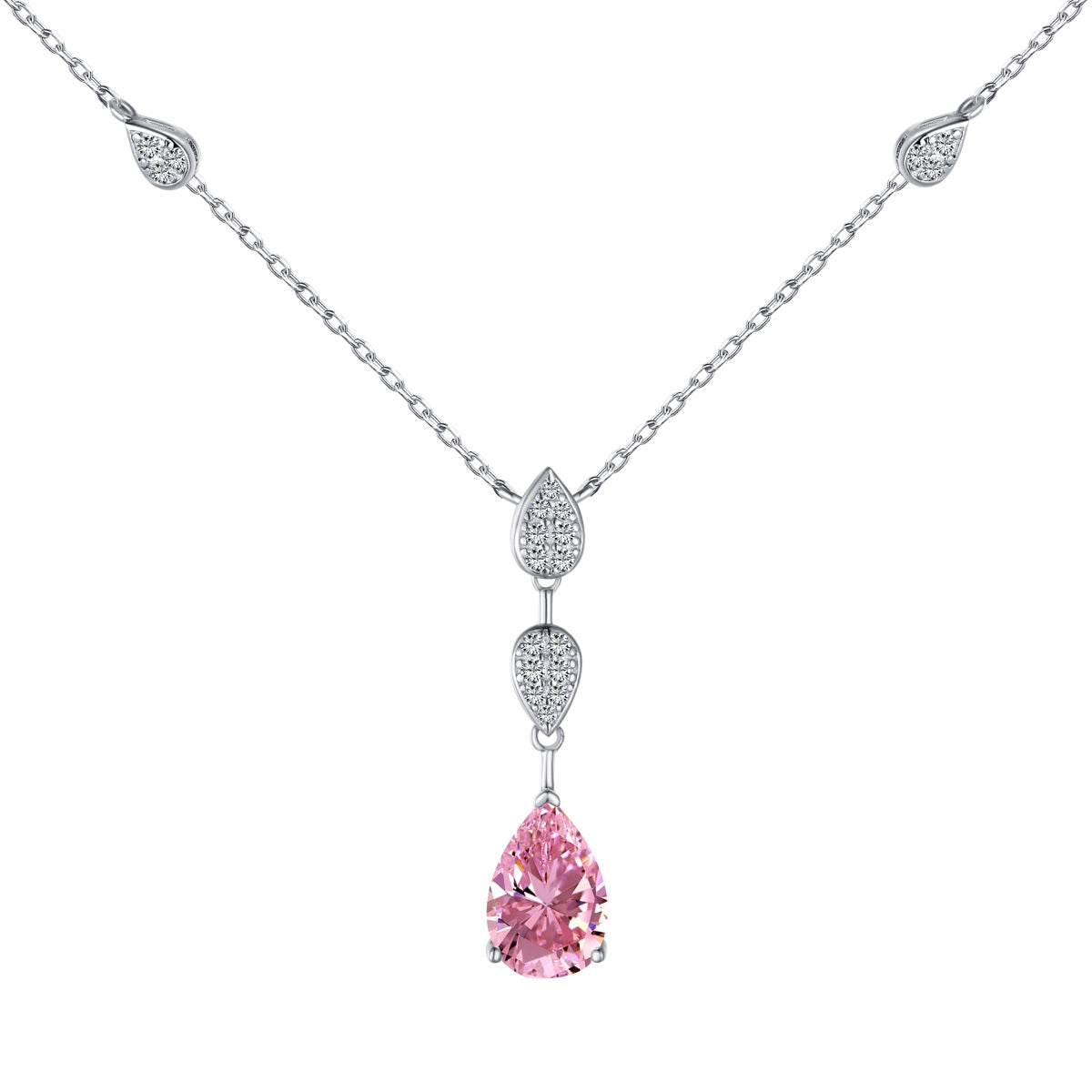 [Haelin Jewelry]Dazzling Pear Cut Necklace