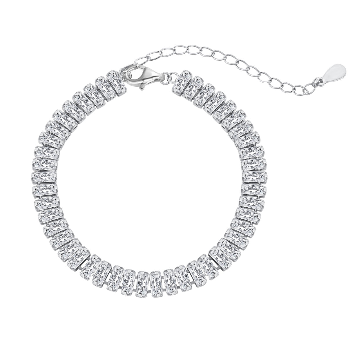 [Haelin Jewelry]Exquisite Emerald Cut Daily Bracelet