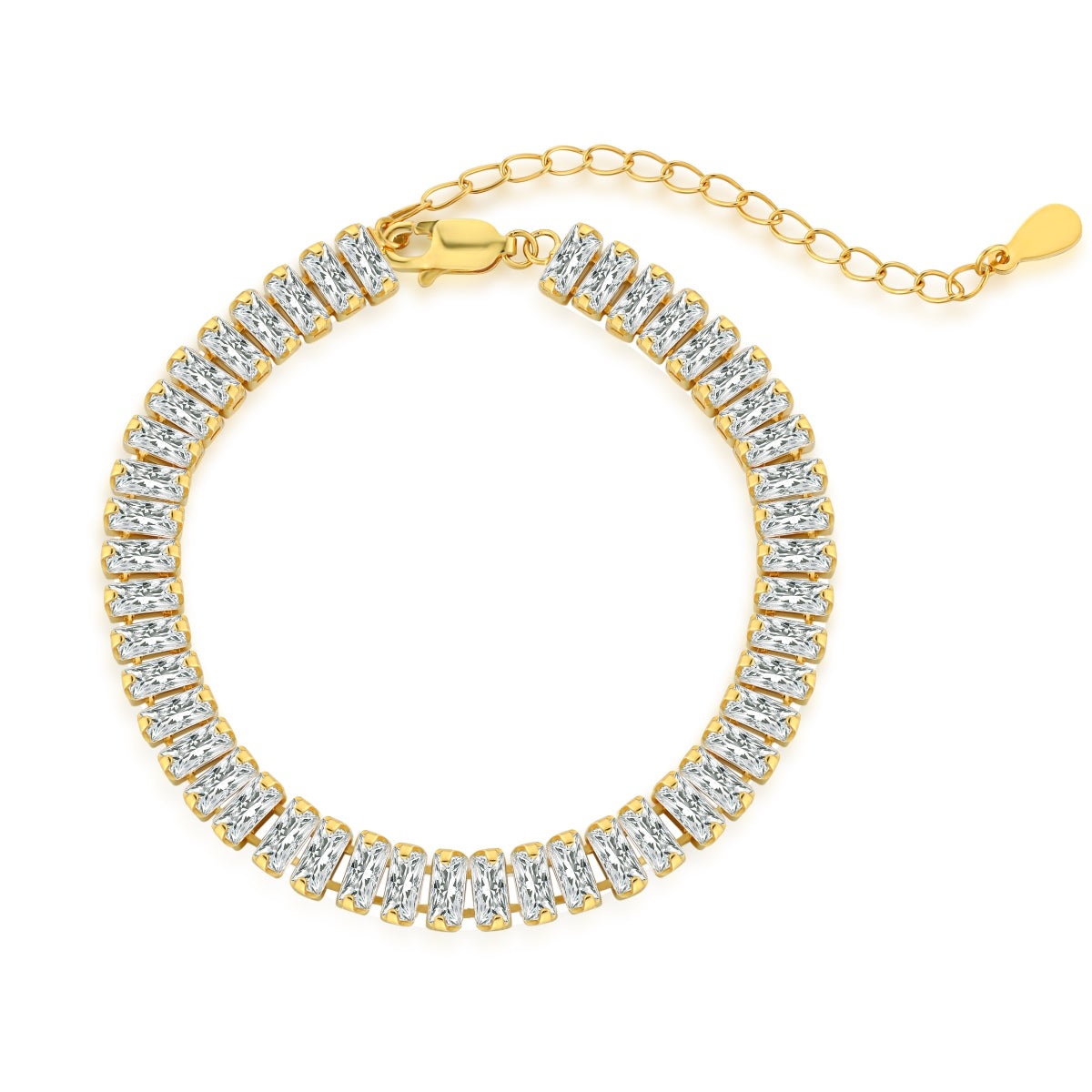 [Haelin Jewelry]Exquisite Emerald Cut Daily Bracelet