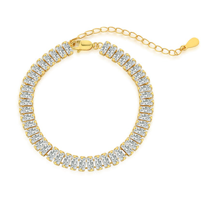 [Haelin Jewelry]Exquisite Emerald Cut Daily Bracelet