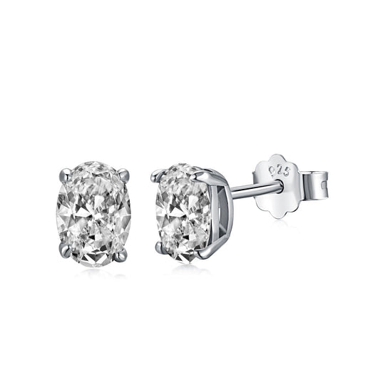 [Haelin Jewelry]Oval Classic Dignified Elegant Earrings