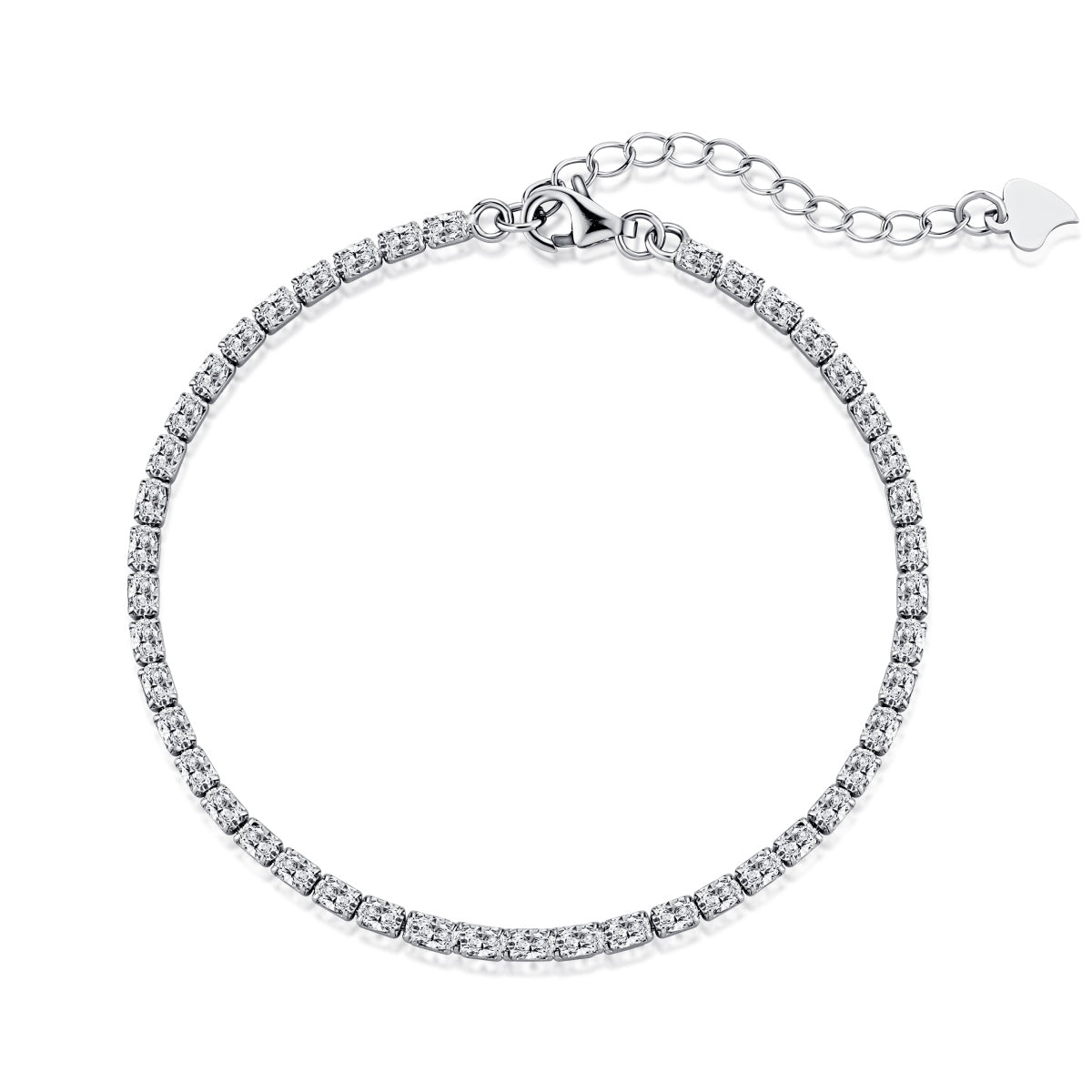 [Haelin Jewelry]Elegant Emerald Cut Daily Bracelet