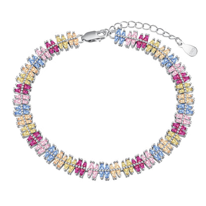 [Haelin Jewelry]Sparkling Exquisite Multi Cut Party Bracelet