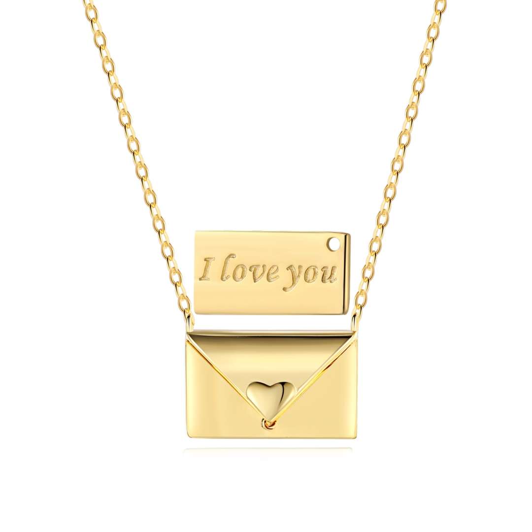 [Haelin Jewelry]Envelope Heart Shape Mother's Day Necklace