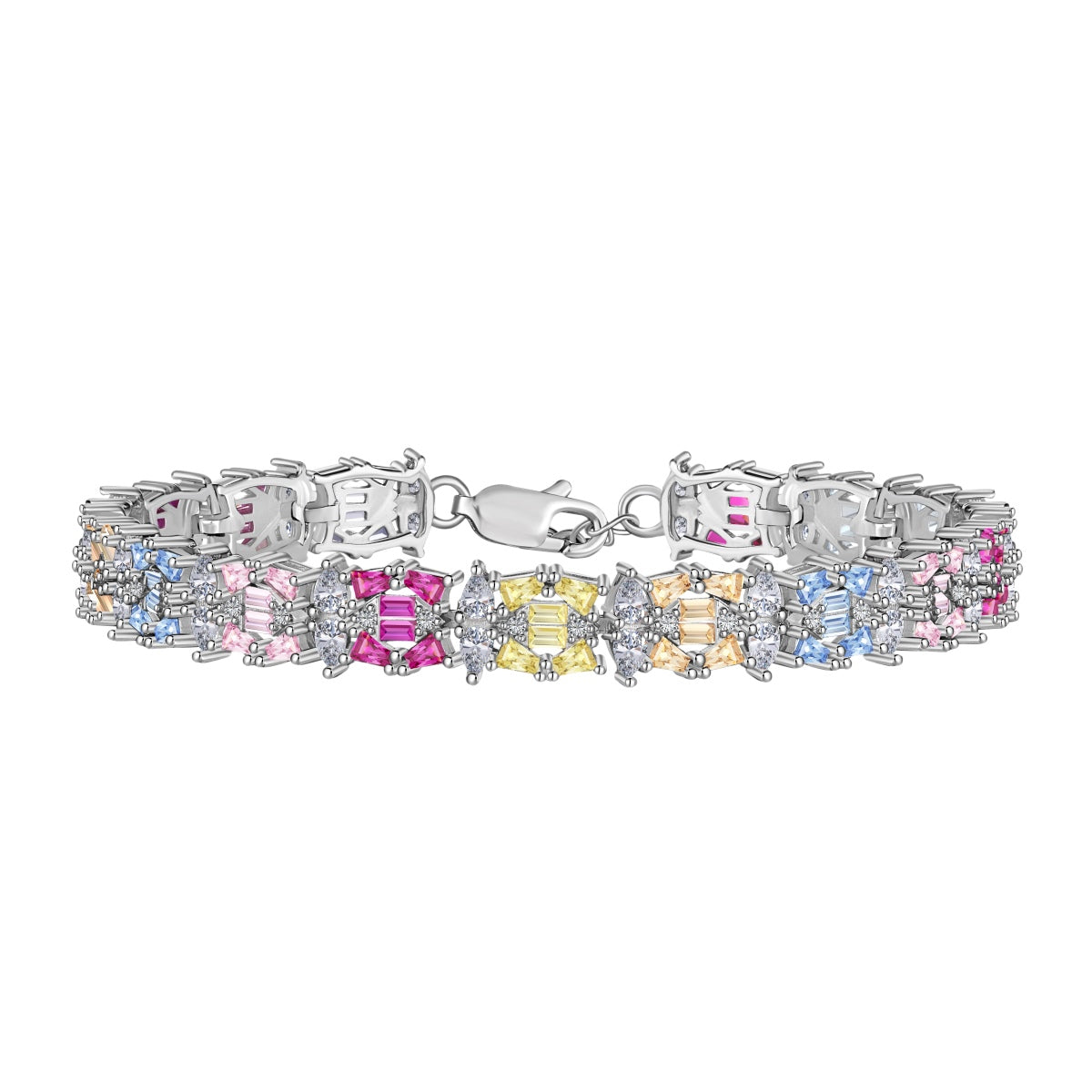 [Haelin Jewelry]Delicate Colorful Multi Cut Party Bracelet