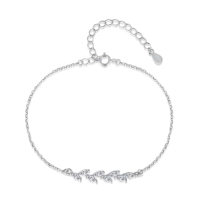 [Haelin Jewelry]Elegant Wheat Leaves Shape Bracelet