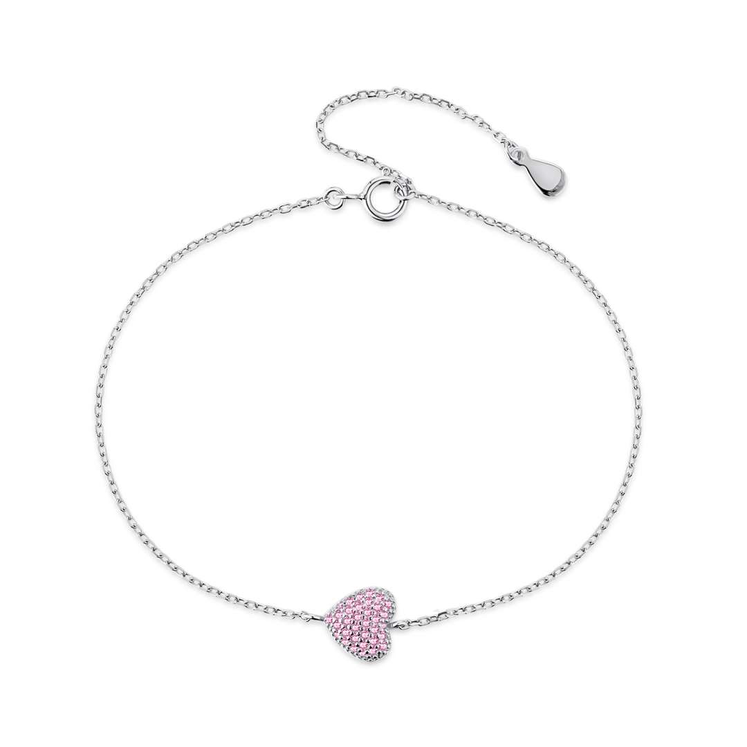 [Haelin Jewelry]Heart-Shaped Gentle and Versatile Bracelet