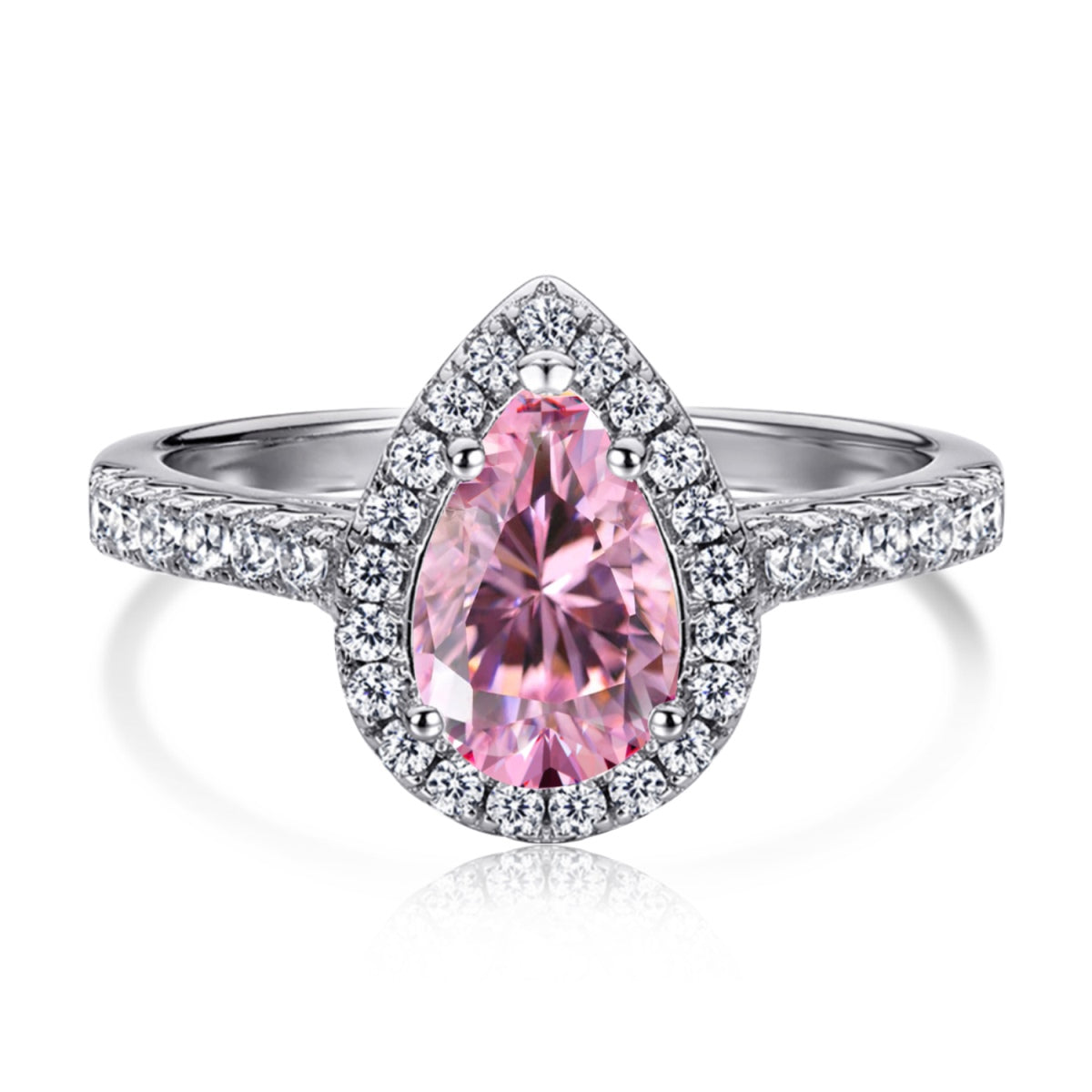 [Haelin Jewelry]1.0 Carat Luxurious Resplendent Water Drop Shape Wedding Ring