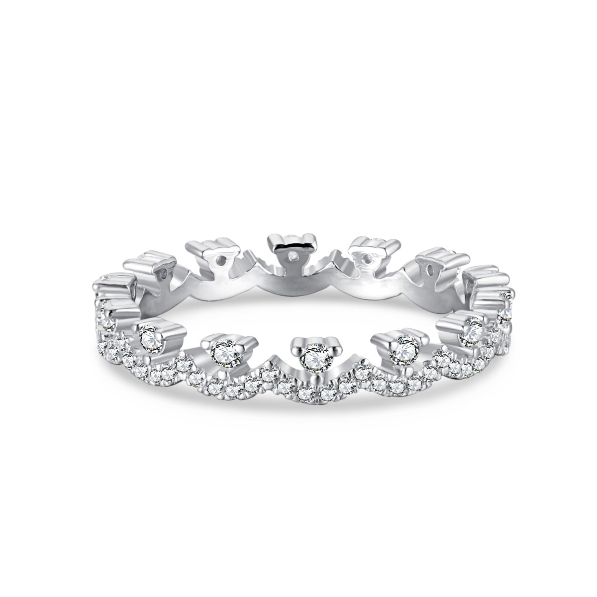 [Haelin Jewelry]Elegant Resplendent Round Shape Party Ring