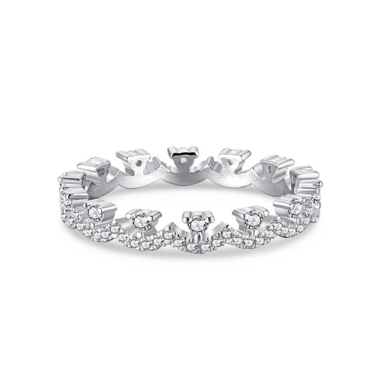 [Haelin Jewelry]Elegant Resplendent Round Shape Party Ring