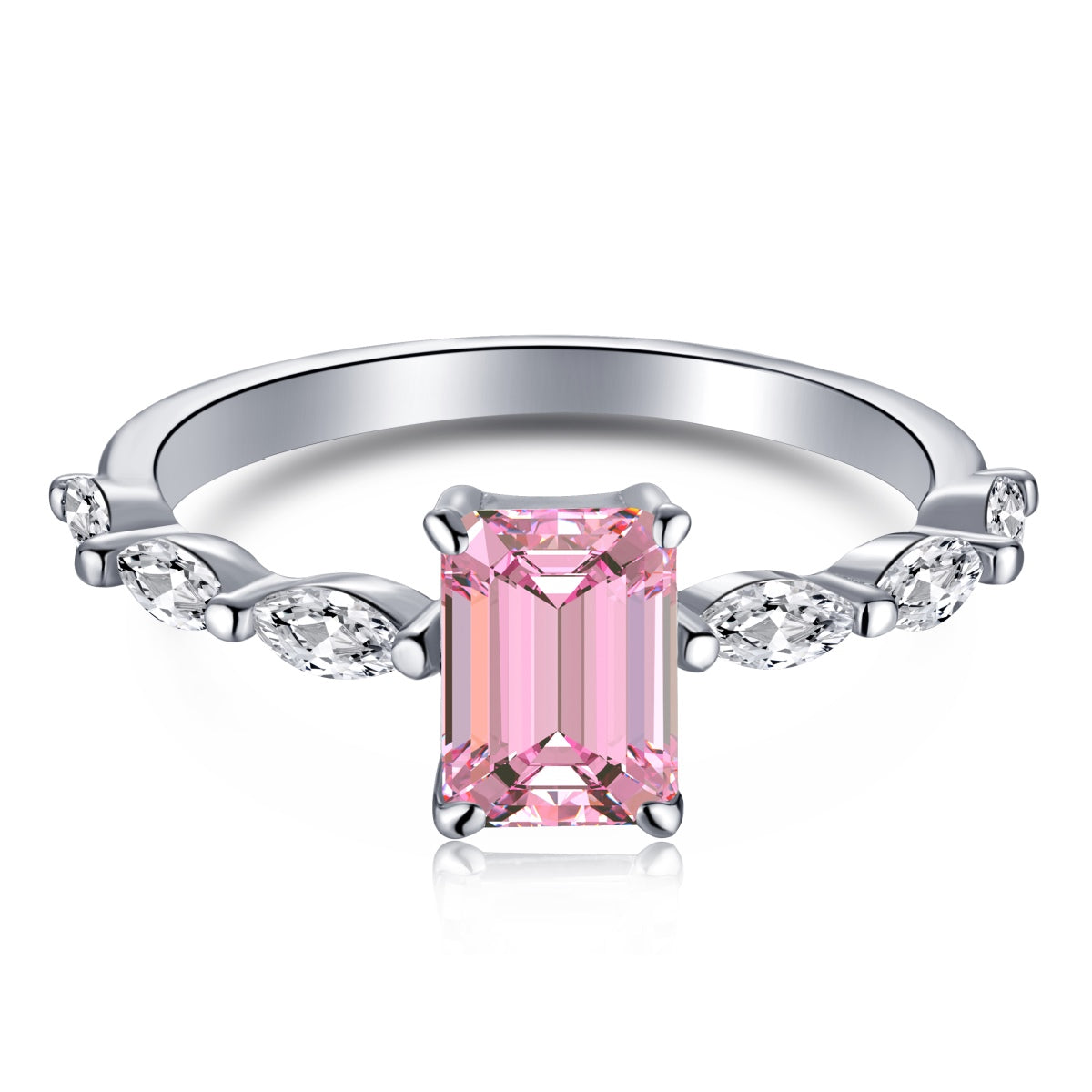 [Haelin Jewelry]1.0 Carat Dainty Resplendent Radiant Cut Daily Ring