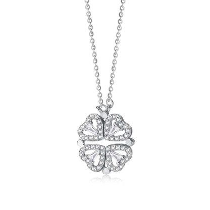 [Haelin Jewelry]Ornate Heart Cut Flower Shape Necklace