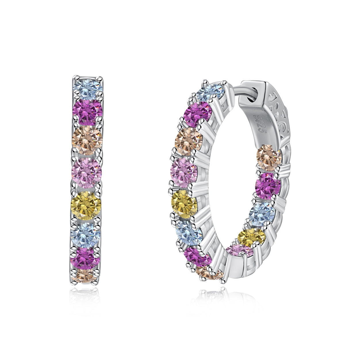 [Haelin Jewelry]Unique Round Cut Daily Earrings