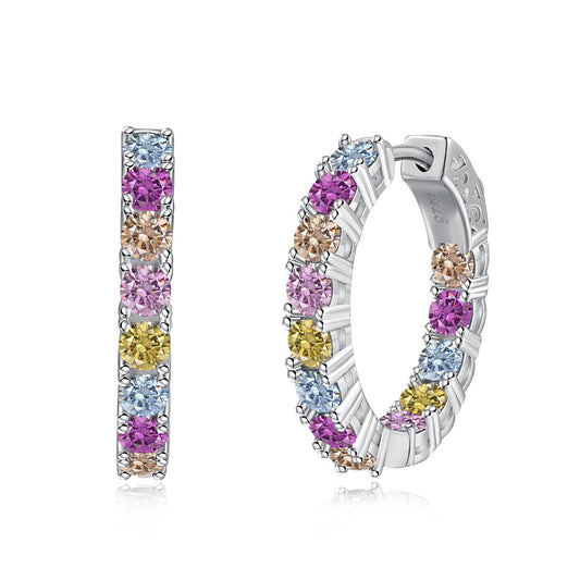 [Haelin Jewelry]Unique Round Cut Daily Earrings