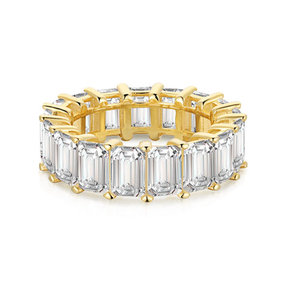 [Haelin Jewelry]0.75 Carat Elegant Emerald Cut Tennis Ring
