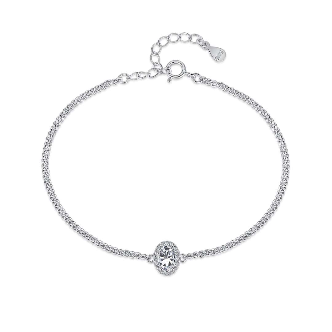 [Haelin Jewelry]Exquisite Oval Shape Bracelet