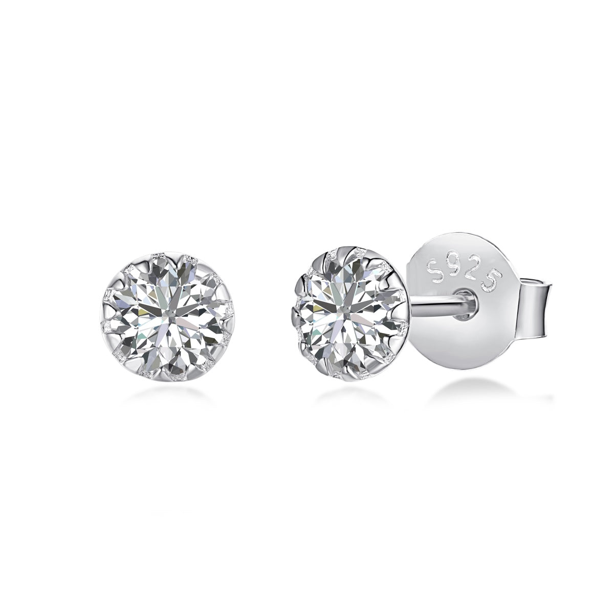 [Haelin Jewelry]Sparkling Colorful Round Shape Earrings