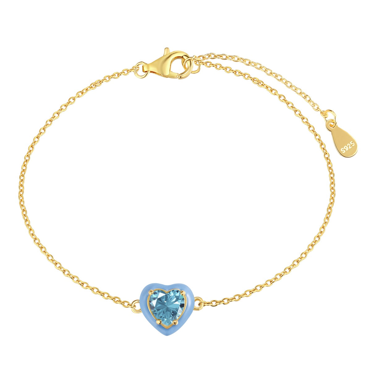 [Haelin Jewelry]Sparkling Romantic Heart Shape Lover Bracelet