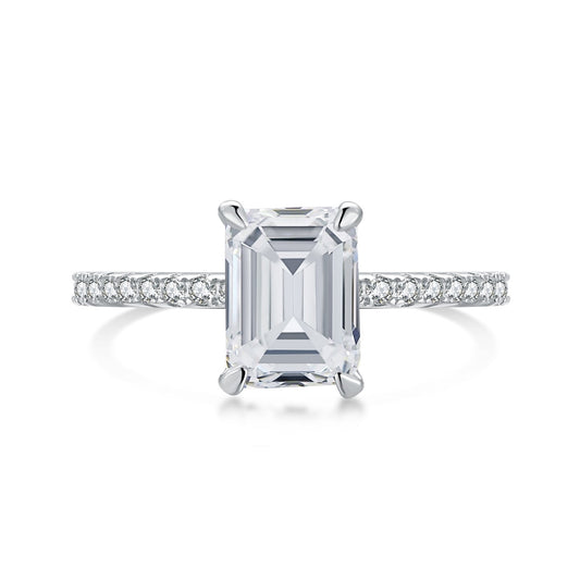 [Haelin Jewelry]2.0 Carat Scintillating Ornate Radiant Cut Party Ring