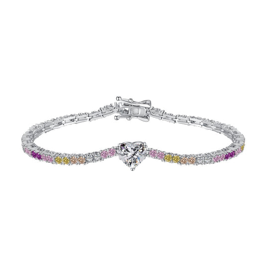 [Haelin Jewelry]Delicate Romantic Heart Shape Lover Bracelet