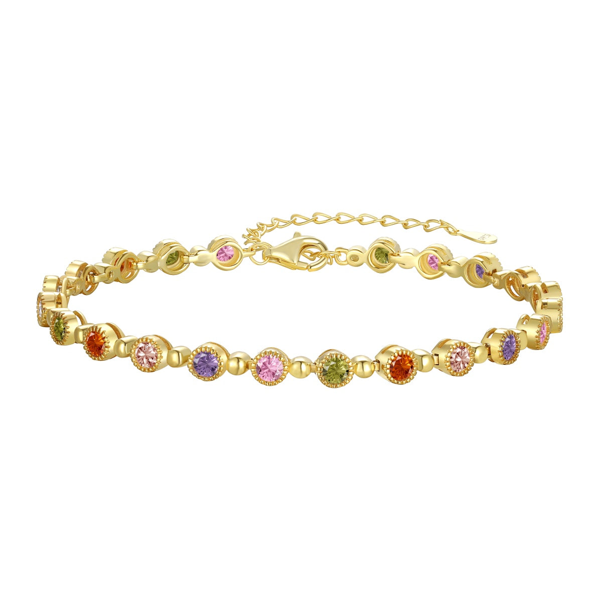 [Haelin Jewelry]Sparkling Exquisite Round Cut Party Bracelet