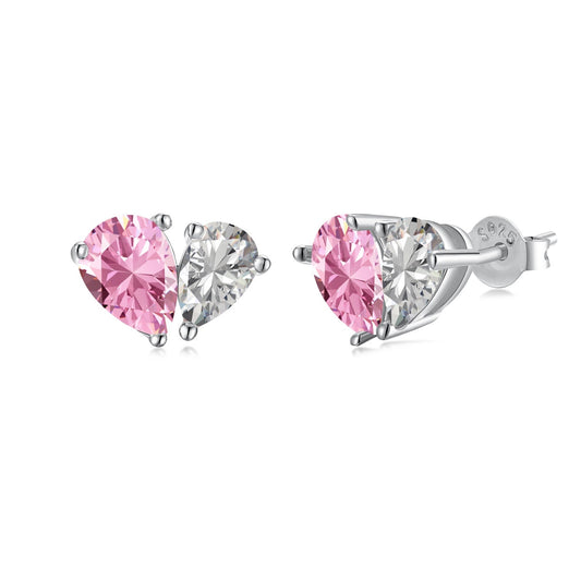 [Haelin Jewelry]Dazzling Elegant Heart Cut Lover Earrings
