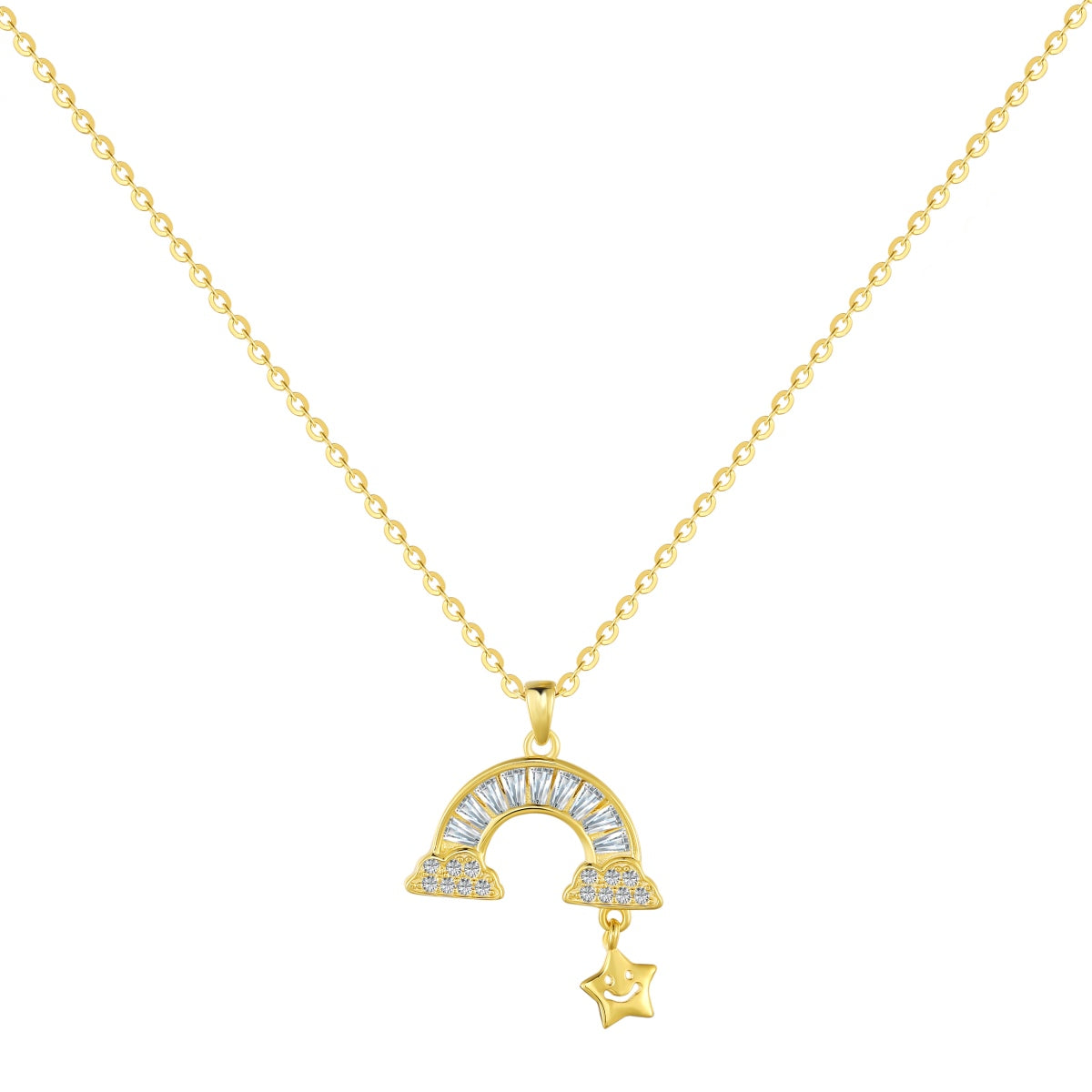 [Haelin Jewelry]Unique Rainbow Star Necklace