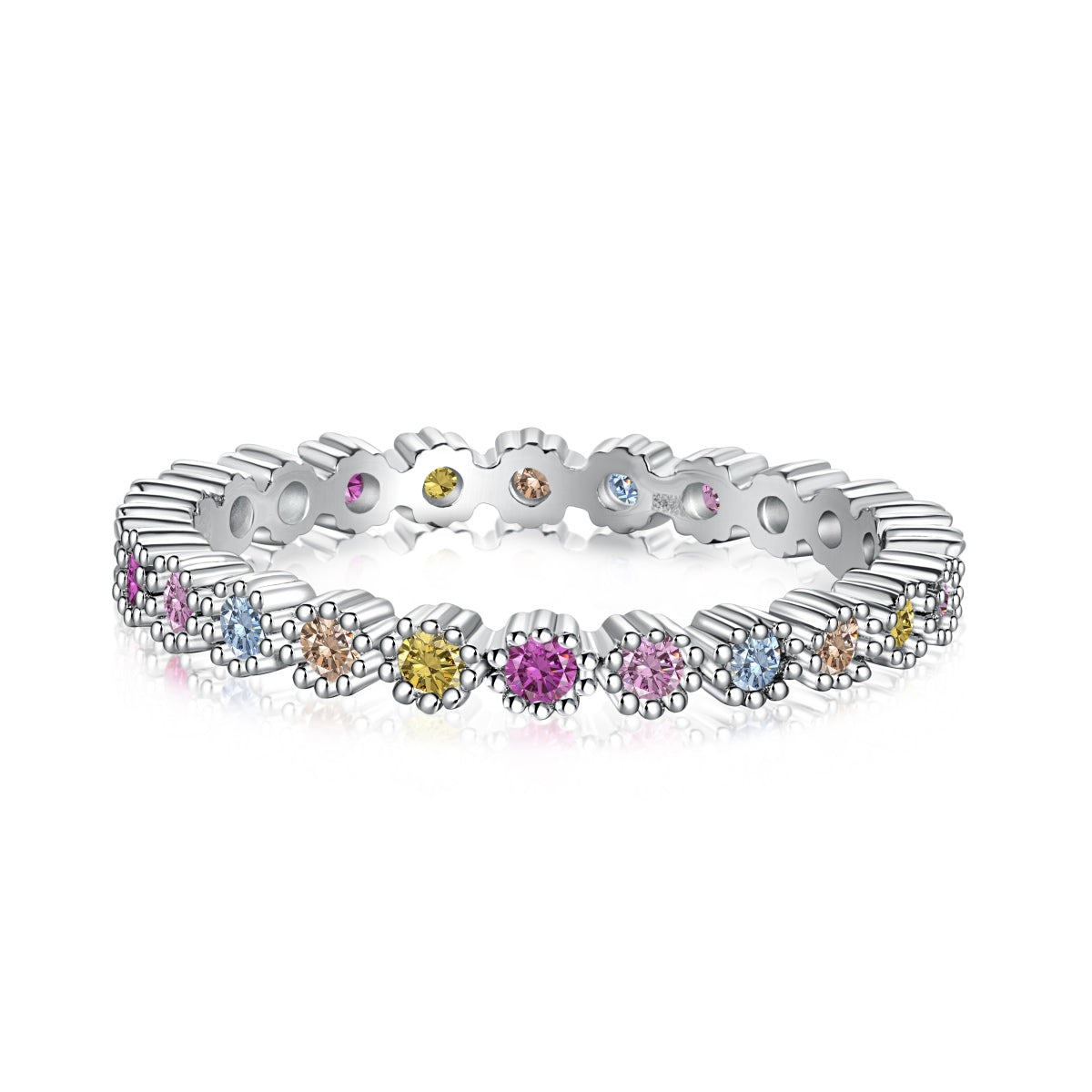 [Haelin Jewelry]Exquisite Colorful Round Cut Party Ring