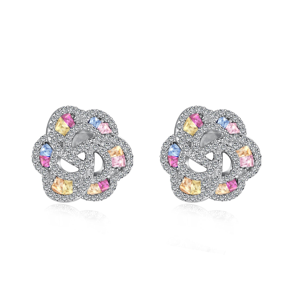 [Haelin Jewelry]Exquisite Flower Shape Daily Earrings