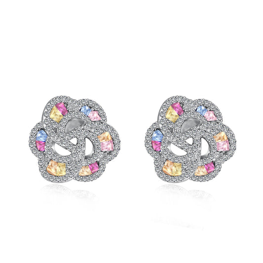 [Haelin Jewelry]Exquisite Flower Shape Daily Earrings