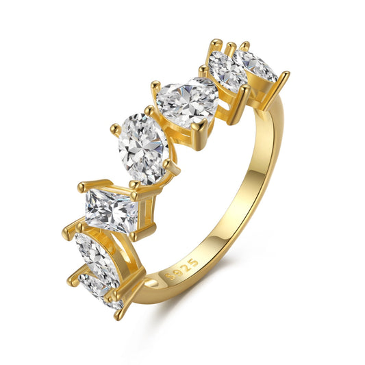 [Haelin Jewelry]Delicate Multi Cut Ring