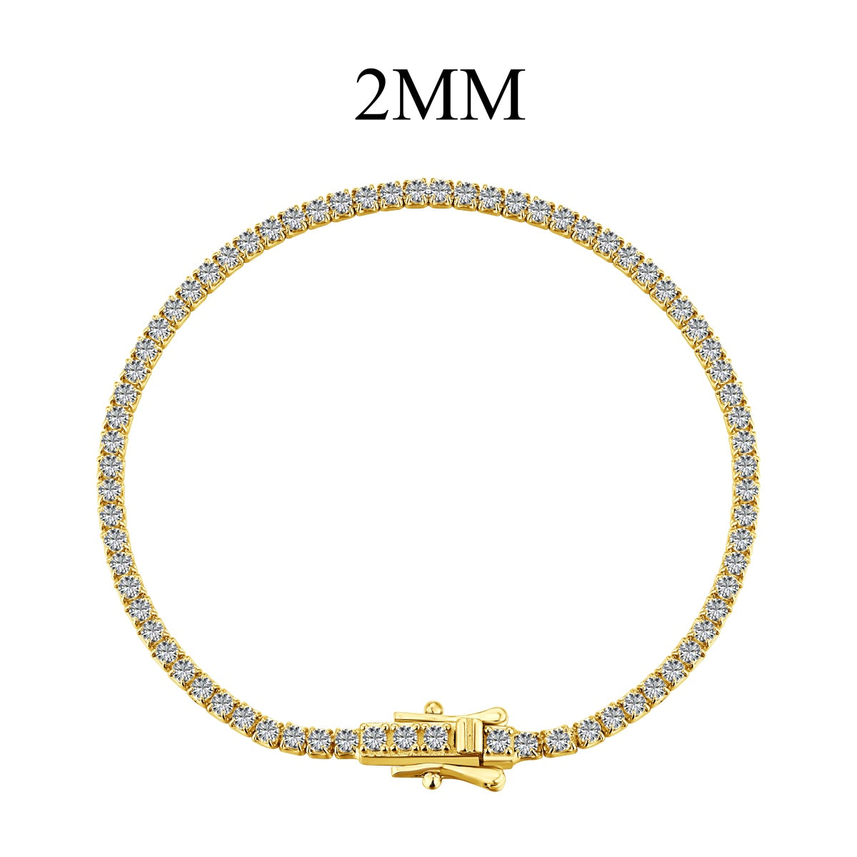 [Haelin Jewelry]Radiant Colorful Round Cut Party Bracelet