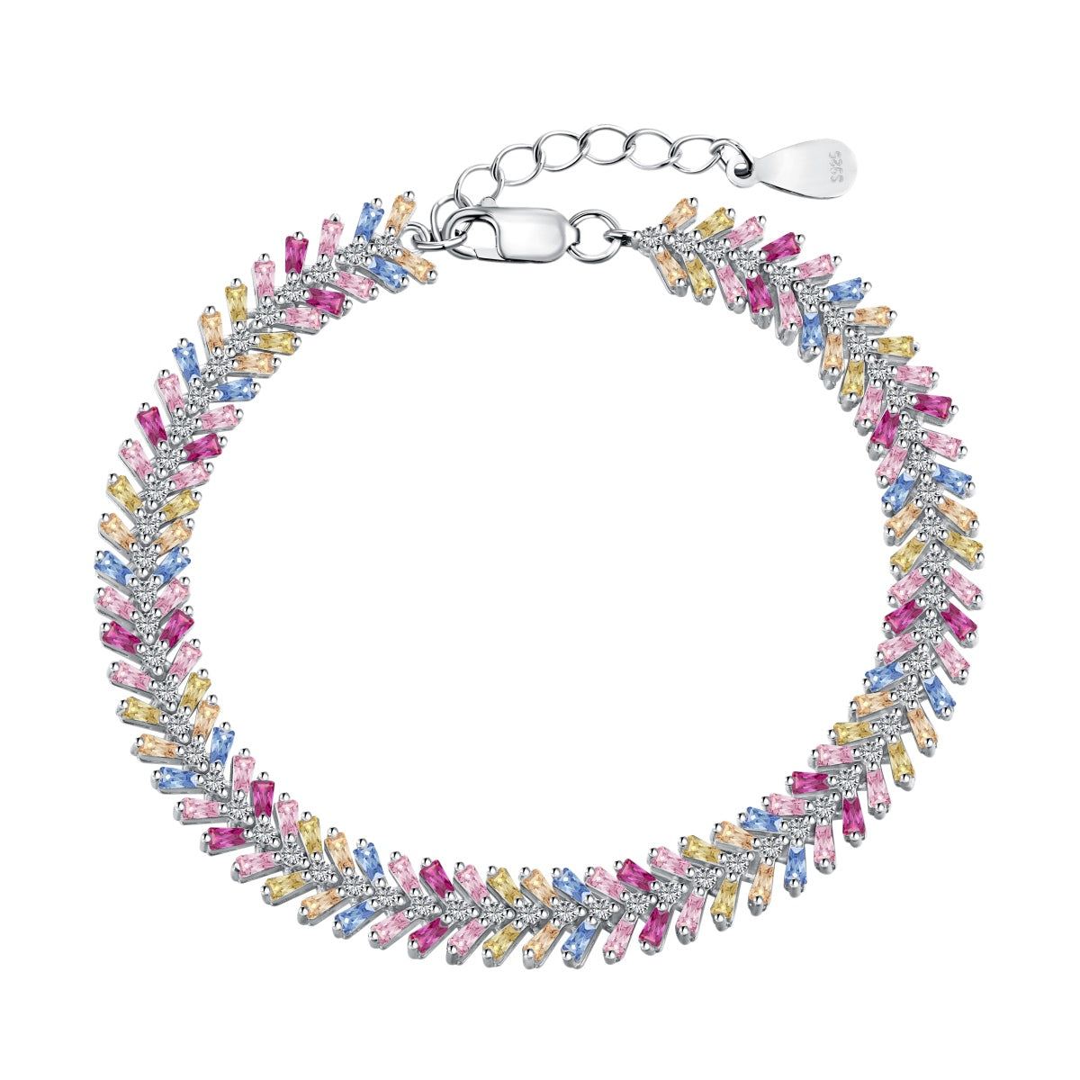 [Haelin Jewelry]Dainty Radiant Emerald Cut Daily Bracelet