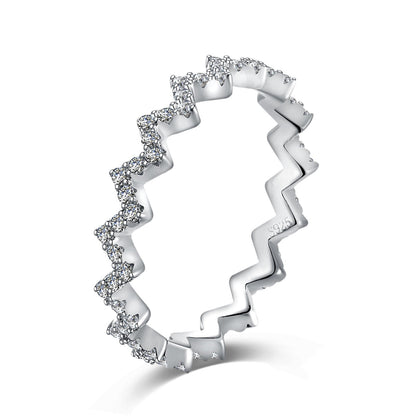 [Haelin Jewelry]Delicate Enchanting Wave Shape Daily Ring