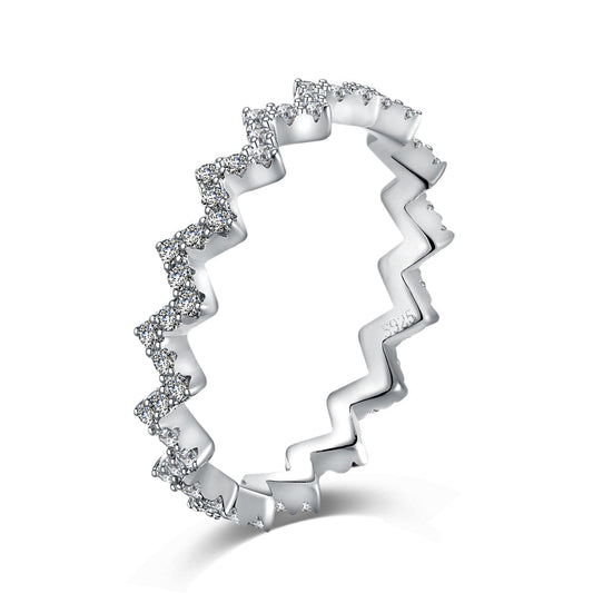 [Haelin Jewelry]Delicate Enchanting Wave Shape Daily Ring