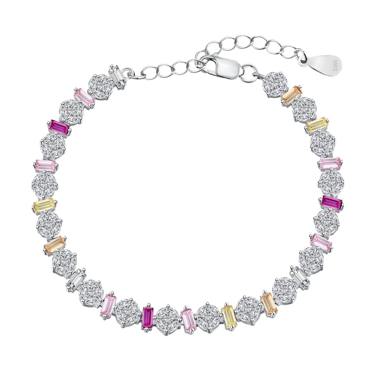 [Haelin Jewelry]Radiant Colorful Round Shape Daily Bracelet