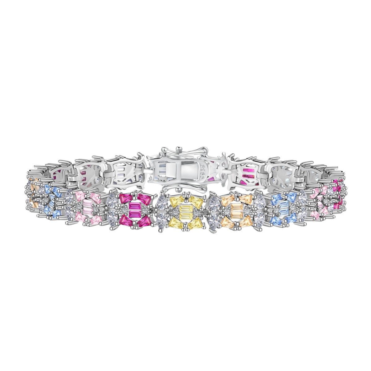 [Haelin Jewelry]Delicate Colorful Multi Cut Party Bracelet