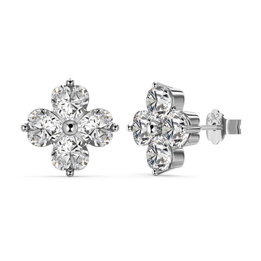 [Haelin Jewelry]Four-Leaf Clover Ball Earrings