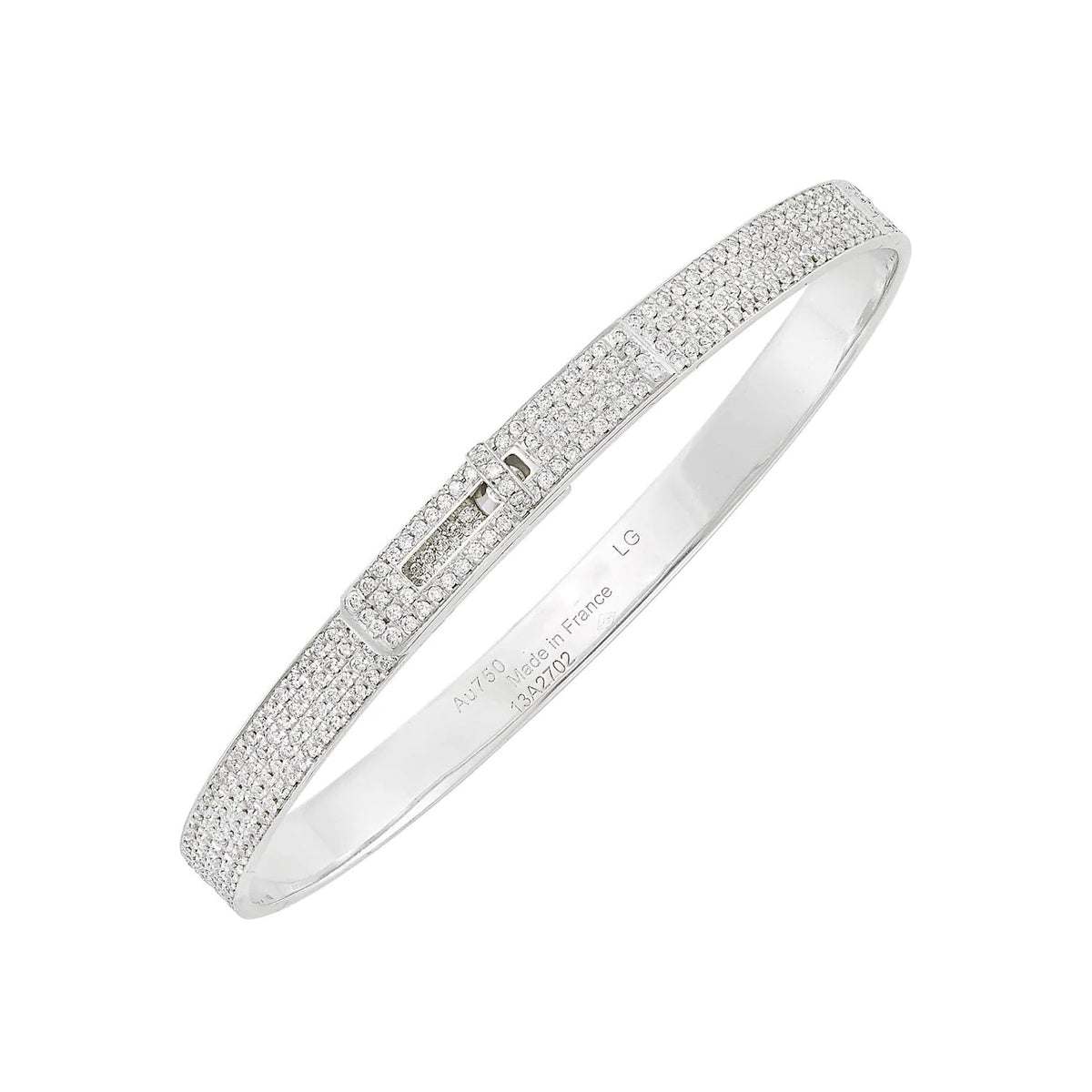 [⭐Haelin Jewelry]HM KELLY BRACELET IN SILVER AND FULL PAVE DIAMOND