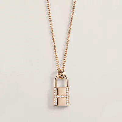 [⭐Haelin Jewelry]HM ADVANCED NICHE LOCK HEAD NECKLACE DIAMONDS