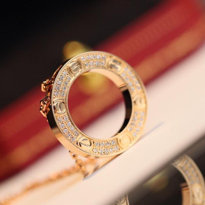 [⭐Haelin Jewelry]LOVE NECKLACE ADJUSTABLE ROSE GOLD