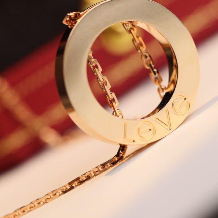 [⭐Haelin Jewelry]LOVE NECKLACE ADJUSTABLE ROSE GOLD