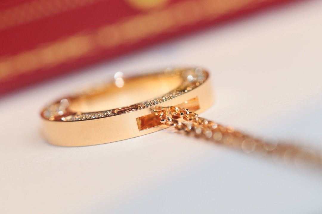 [⭐Haelin Jewelry]LOVE NECKLACE ADJUSTABLE ROSE GOLD