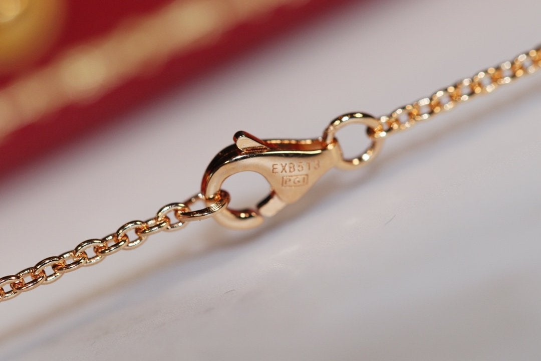 [⭐Haelin Jewelry]LOVE NECKLACE PINK GOLD AND SILVER