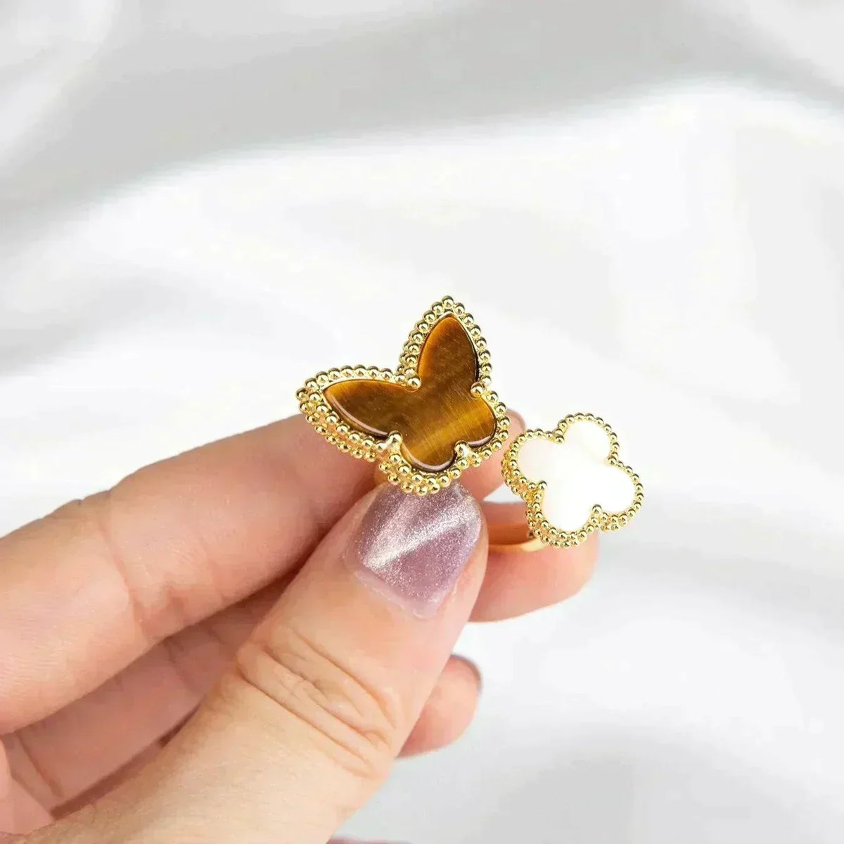 [⭐Haelin Jewelry]LUCKY BETWEEN THE FINGER RING