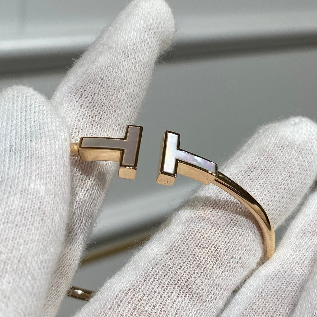 [Haelin Jewelry]T BRACELET 1.8MM MOP PINK GOLD